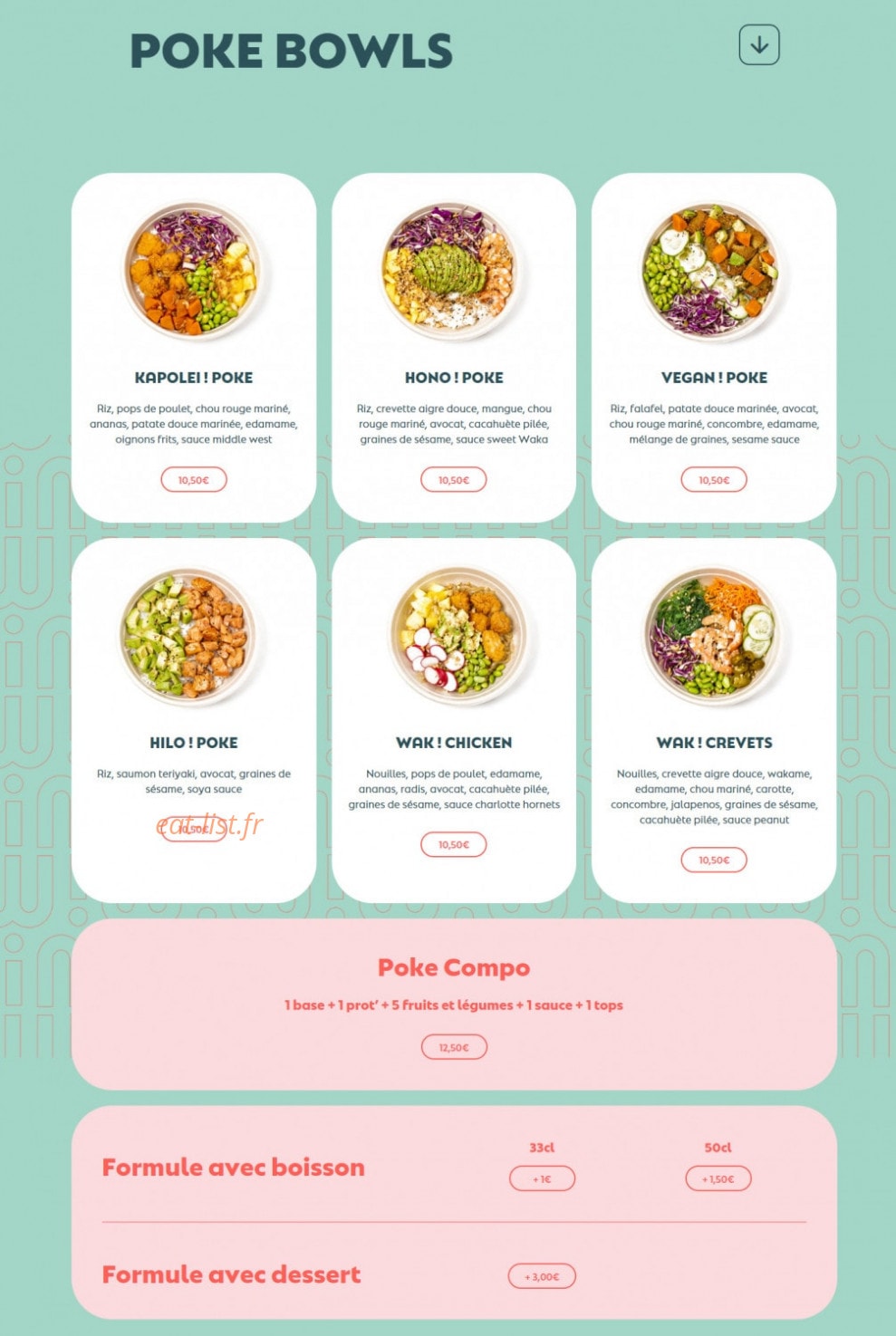 Waka!ha — carte page 1