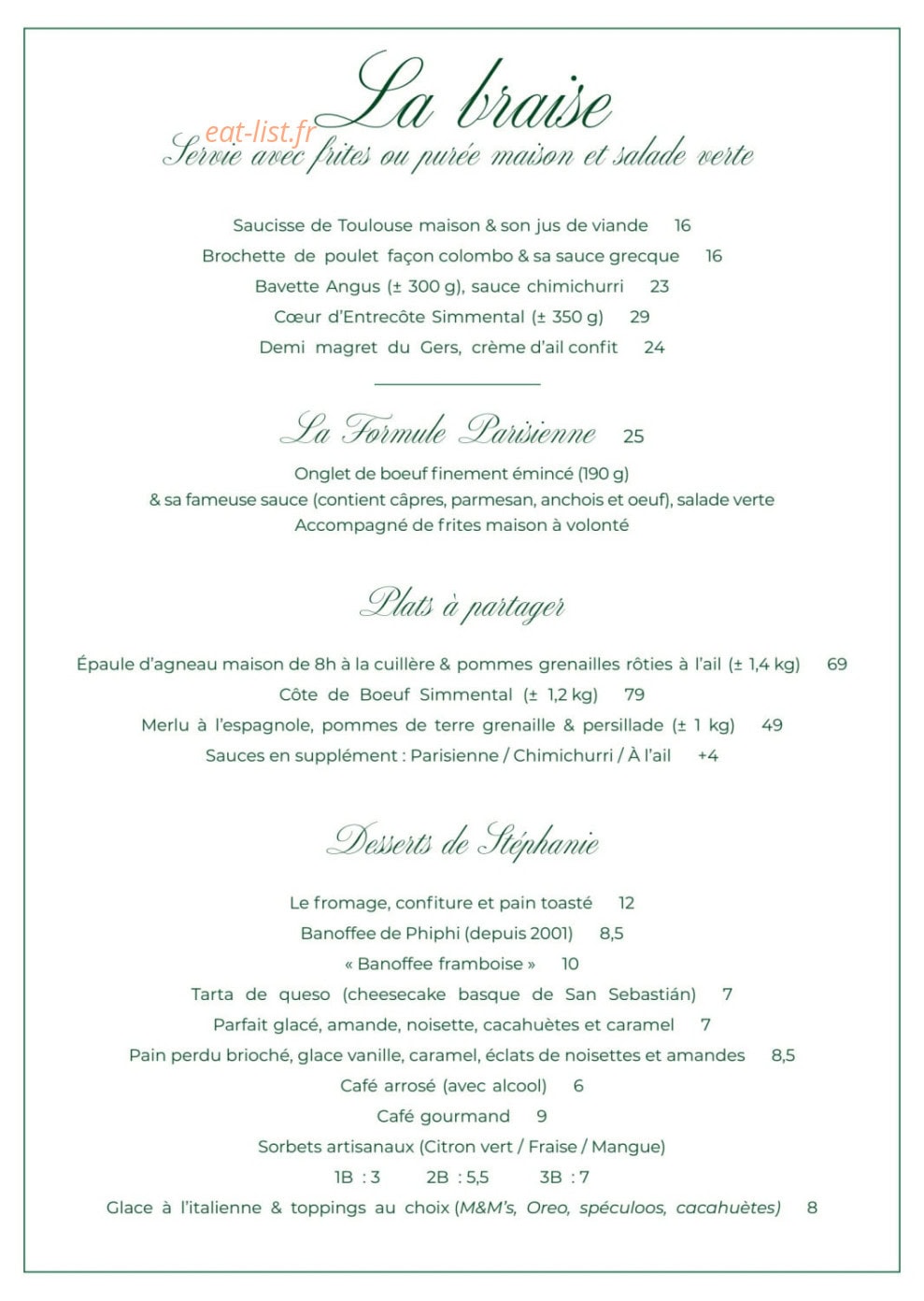 Domaine du Lac — carte page 3