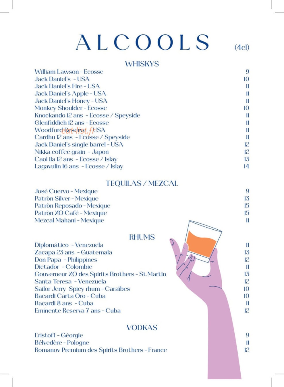Domaine du Lac — carte page 11