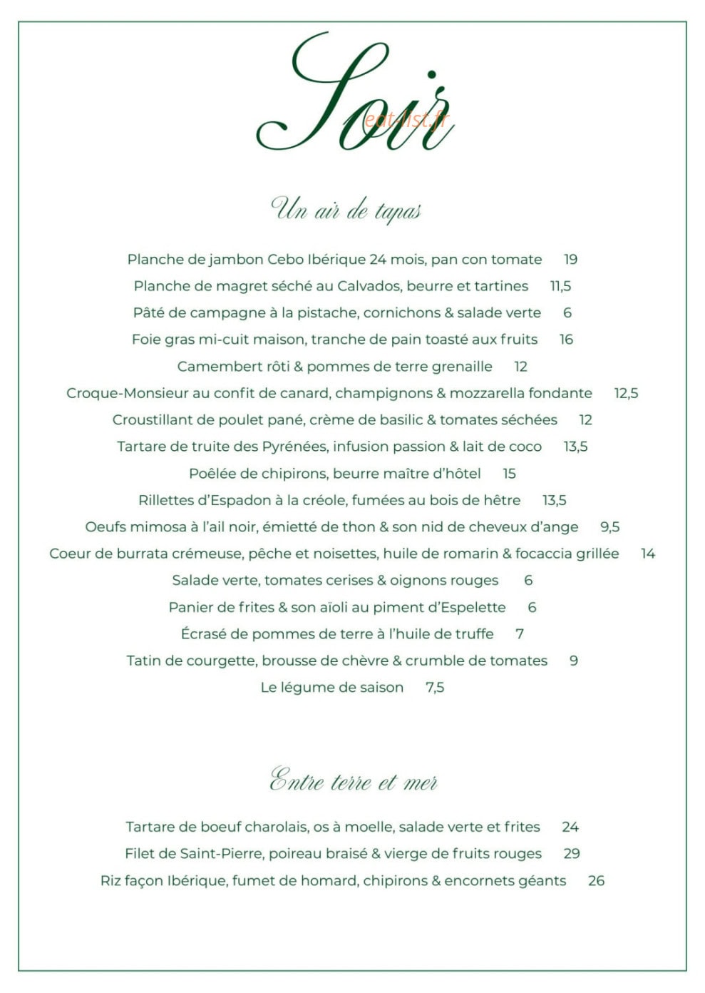 Domaine du Lac — carte page 4