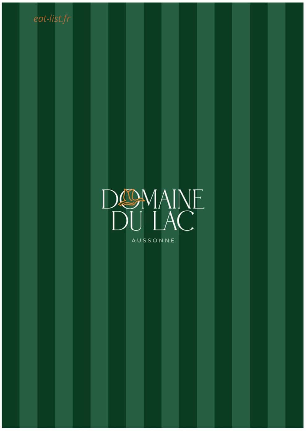 Domaine du Lac — carte page 1
