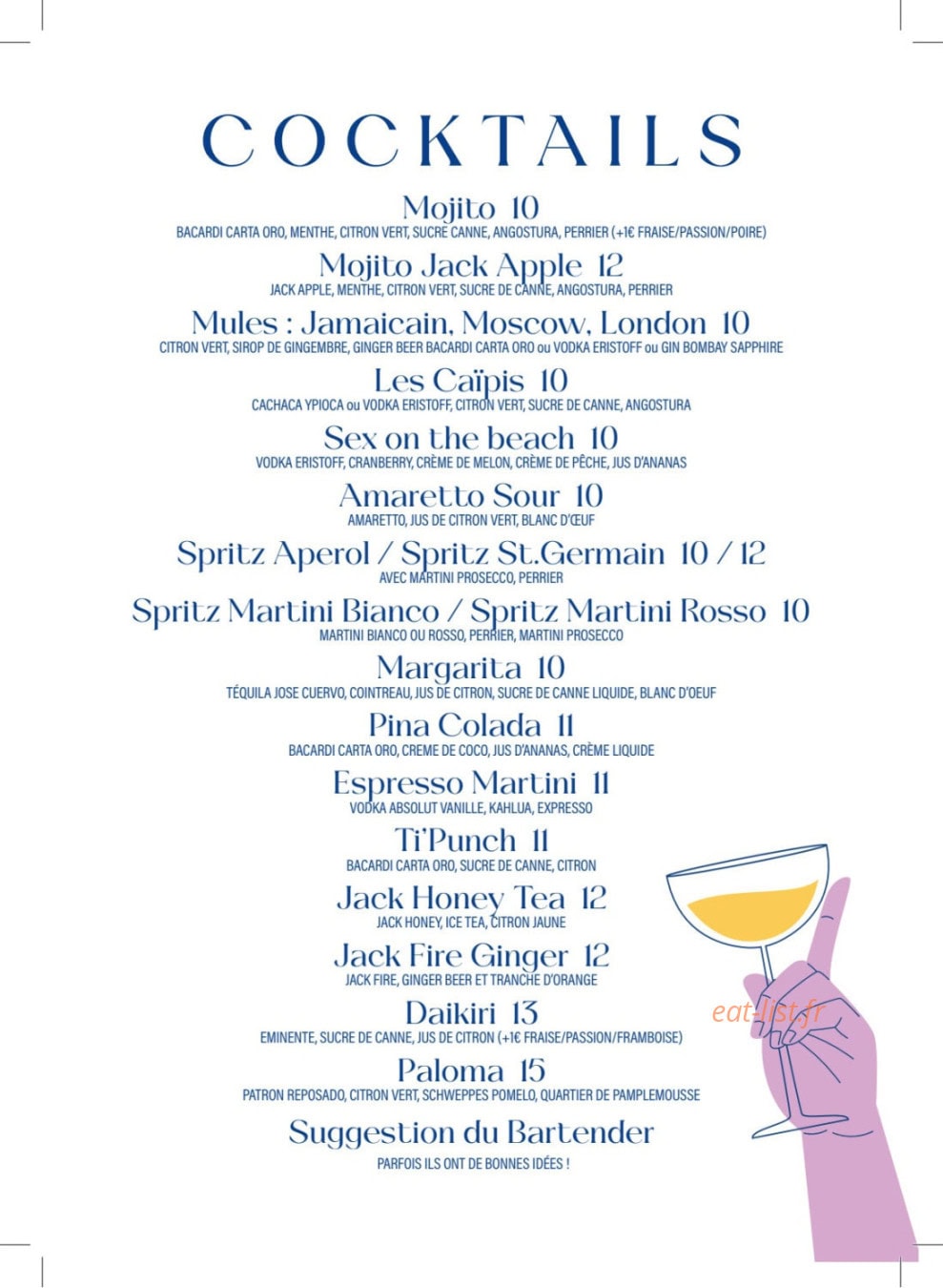 Domaine du Lac — carte page 9