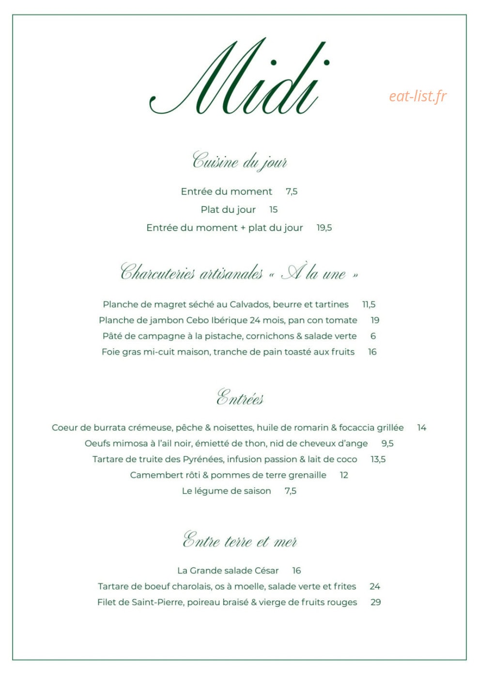 Domaine du Lac — carte page 2