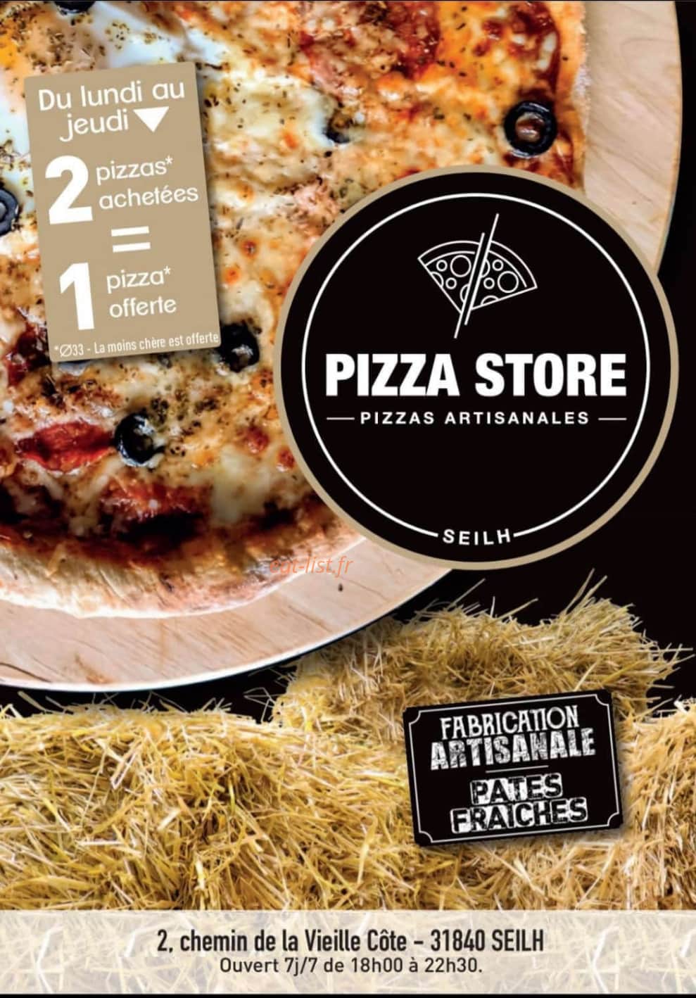 Pizza Store — carte page 1