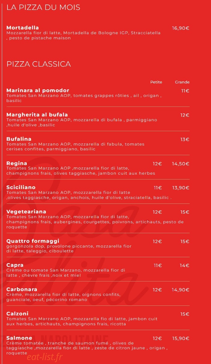 Casa Perlita — carte page 1
