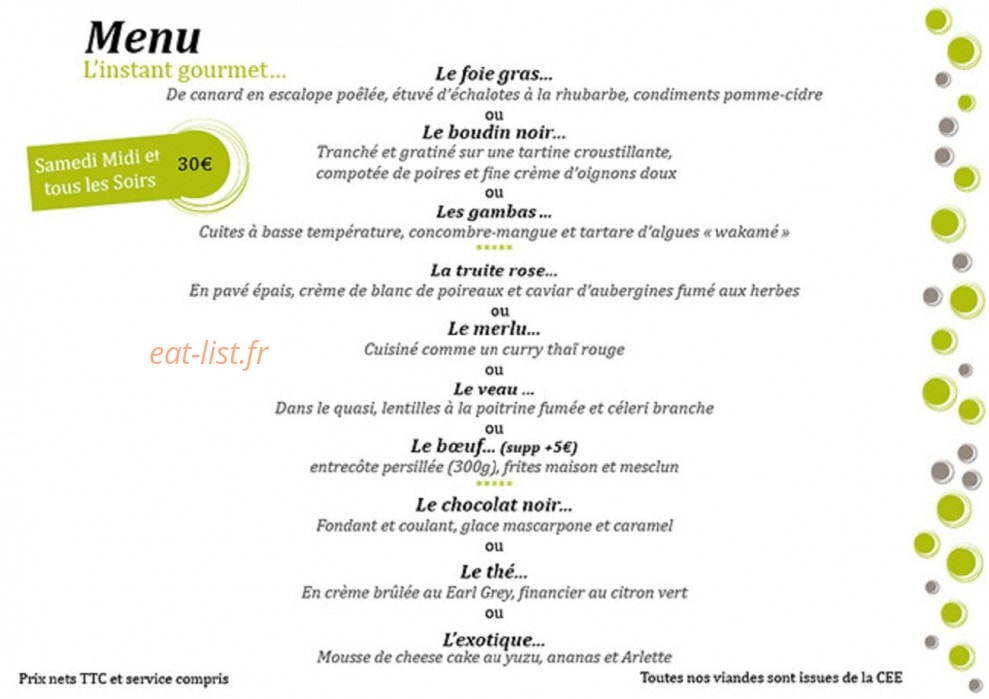 L'instant — carte page 4