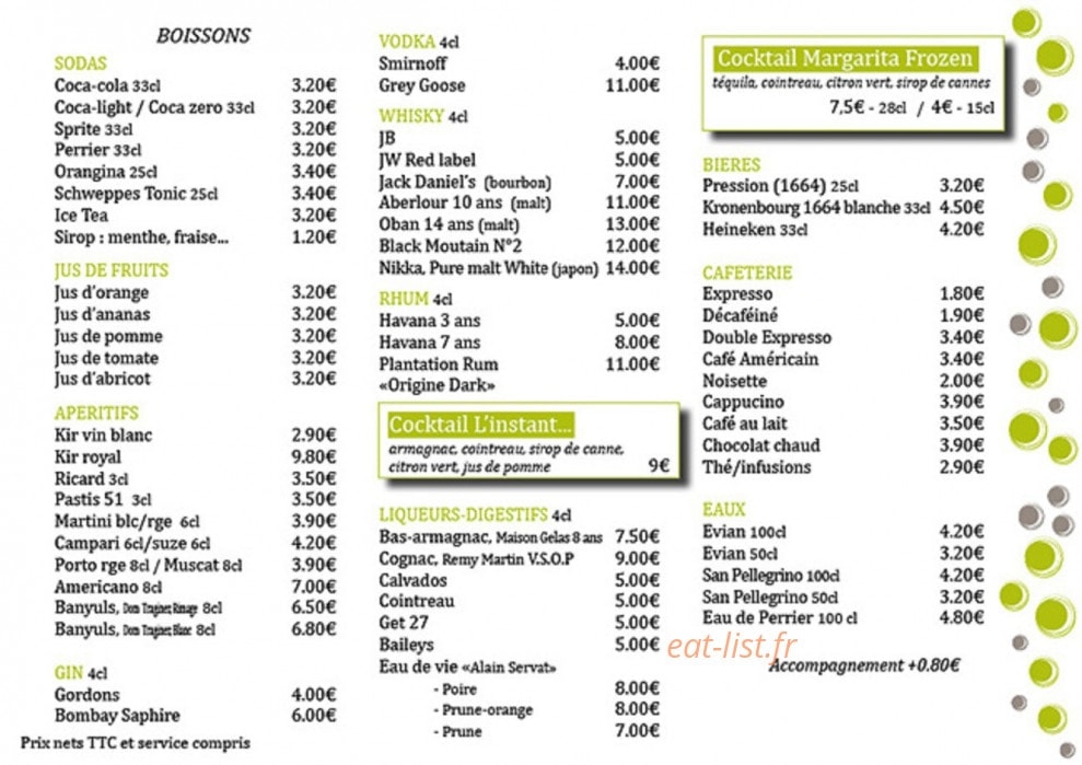L'instant — carte page 7
