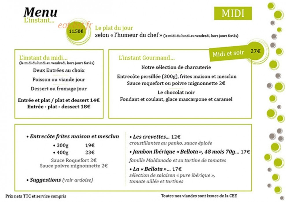 L'instant — carte page 6