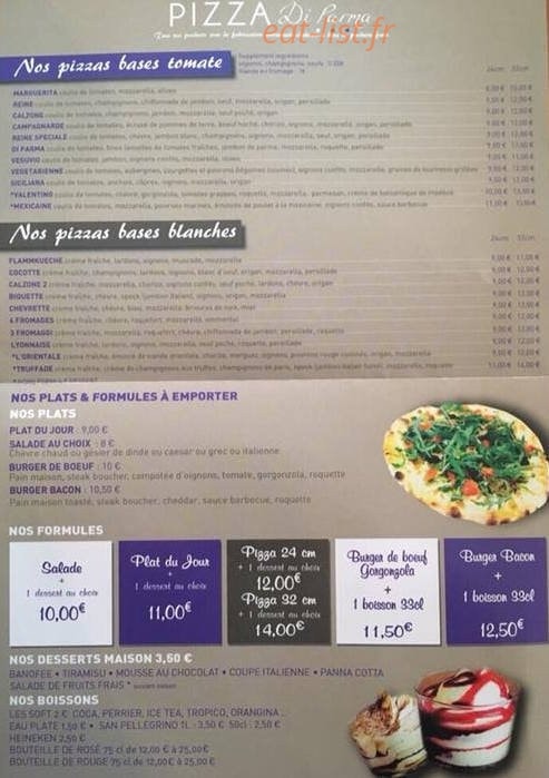 Pizza di Parma — carte page 1