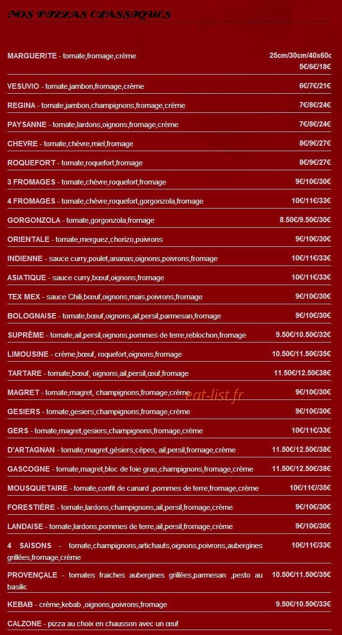 station pizza — carte page 3