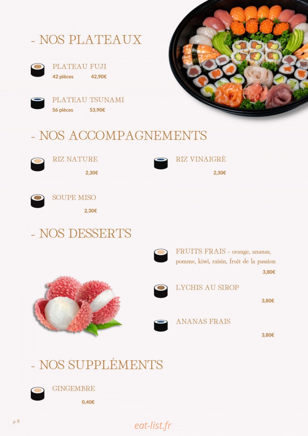 Sushilab — carte page 7