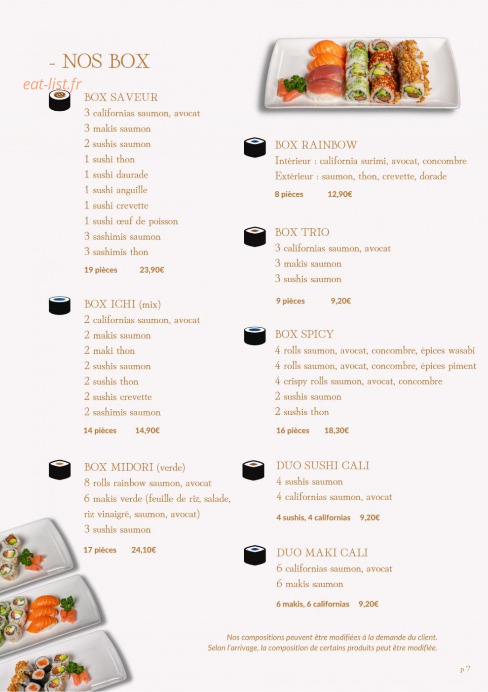 Sushilab — carte page 6