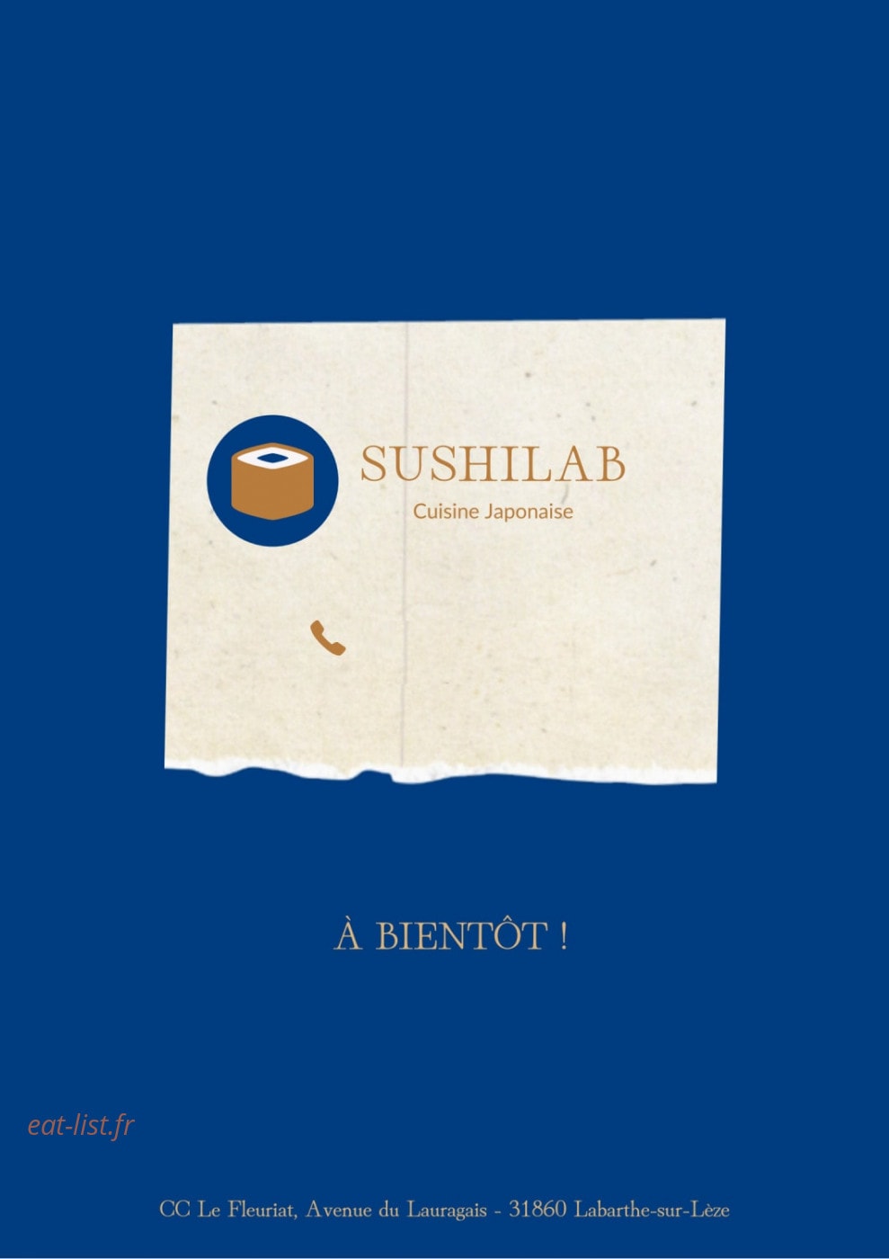 Sushilab — carte page 9