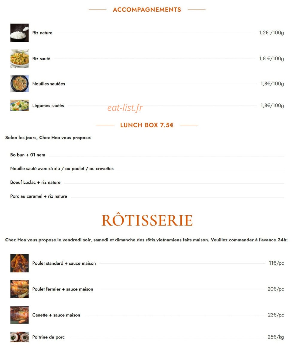 Chez Hoa — carte page 4