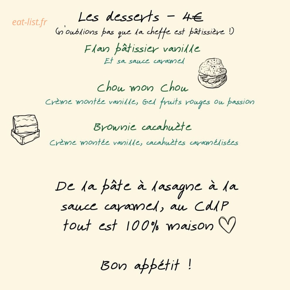 Le Café de la Place — carte page 5
