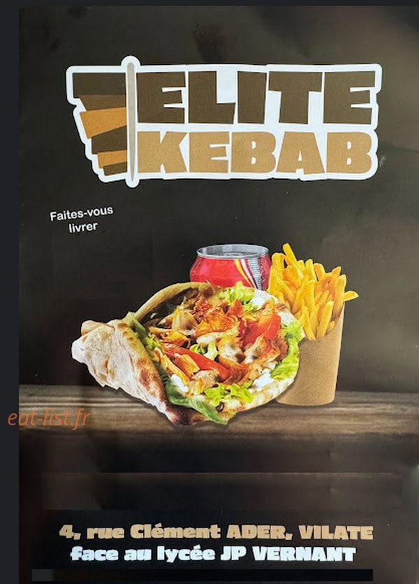 Elite Kebab — carte page 1