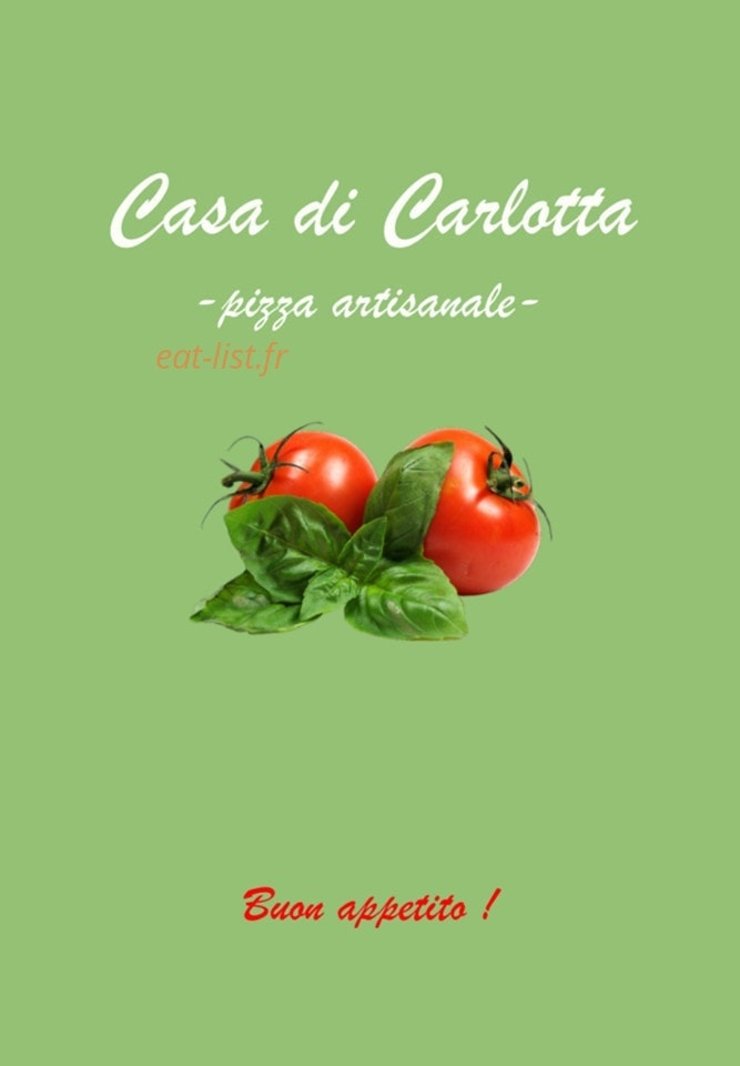 carte et menu Casa di CarlottaLa Salvetat Saint Gilles