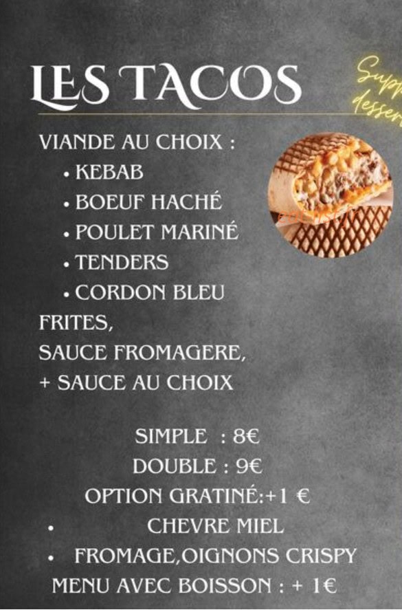 Family burger — carte page 1
