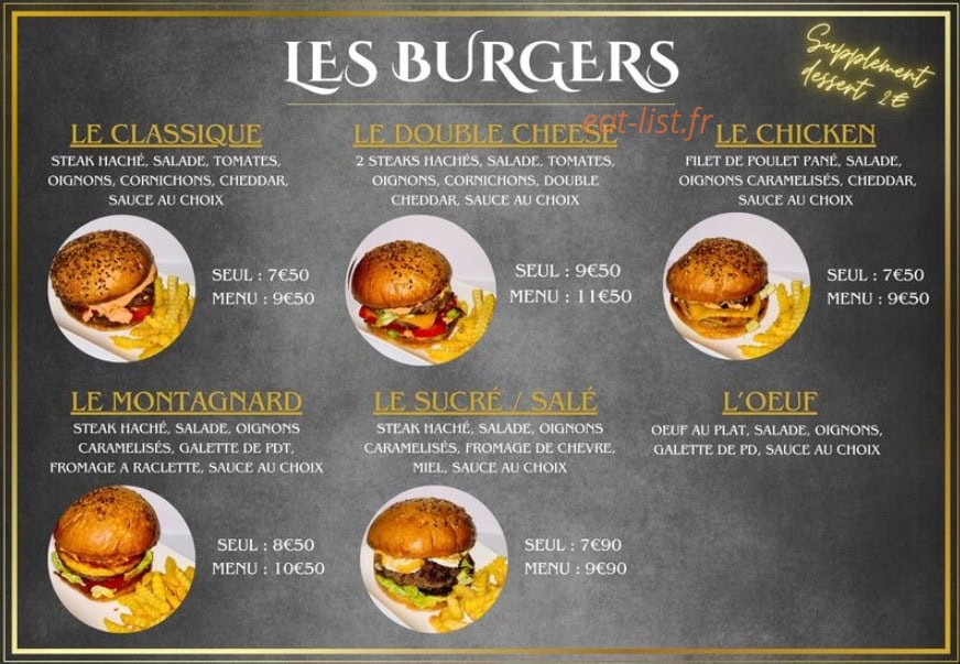 Family burger — carte page 3