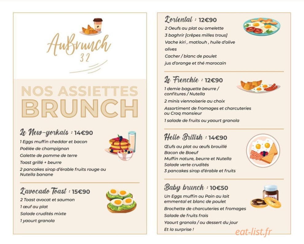 Aubrunch 32 — carte page 3