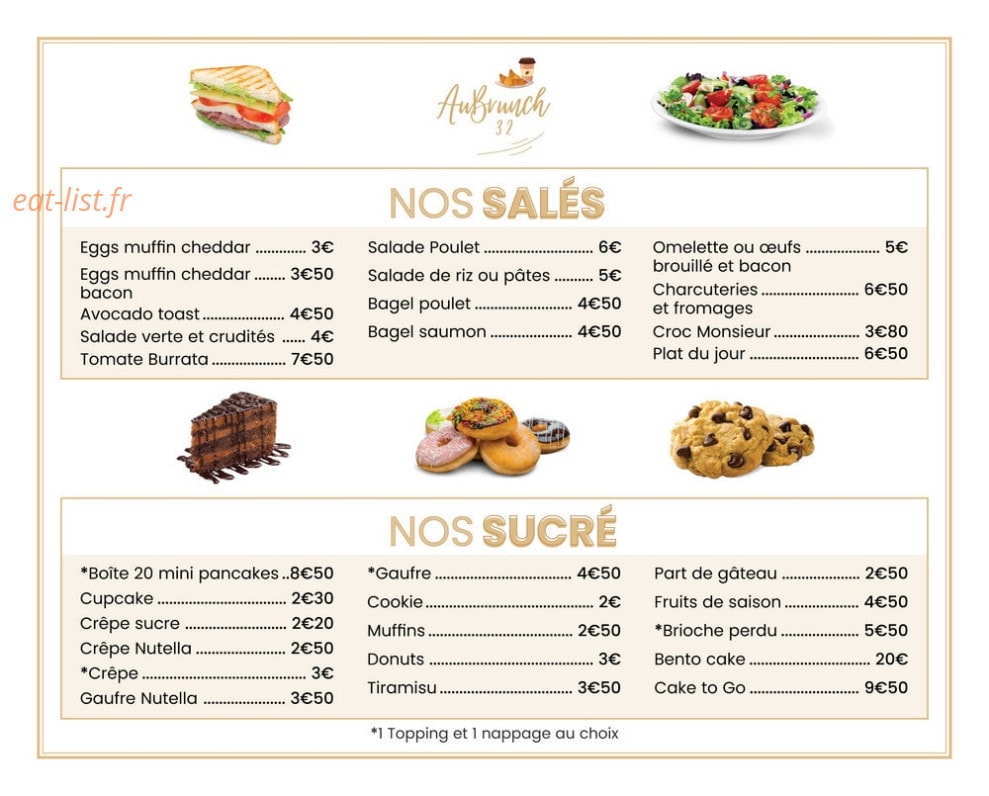 Aubrunch 32 — carte page 4