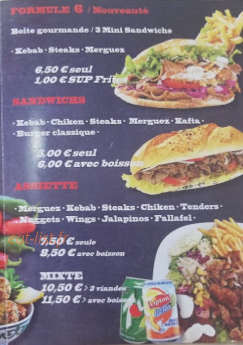 Chiche Kebab — carte page 2