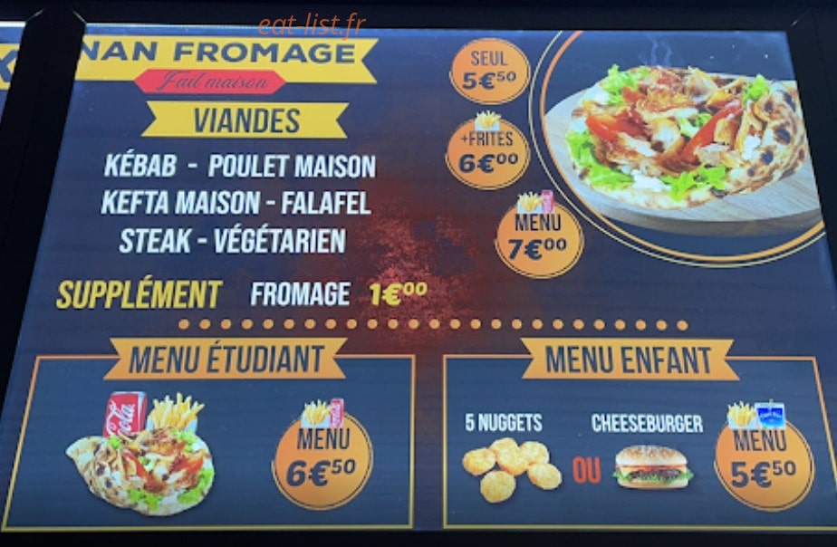 Istanbul Kebab — carte page 2