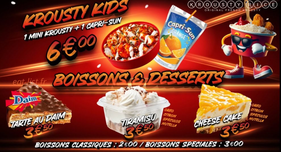 Krousty Rice — carte page 4