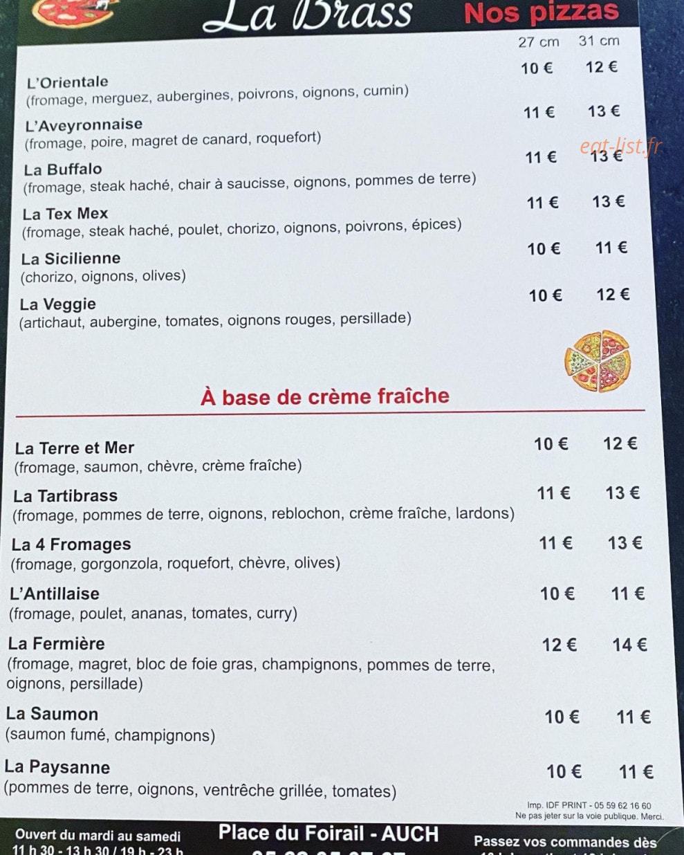 La brass — carte page 2