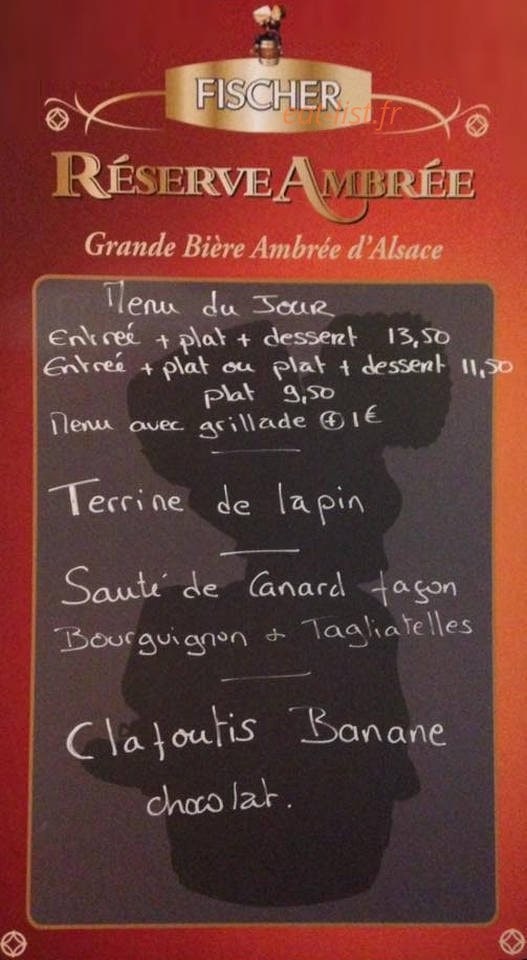 Le Bistrot des Halles — carte page 1