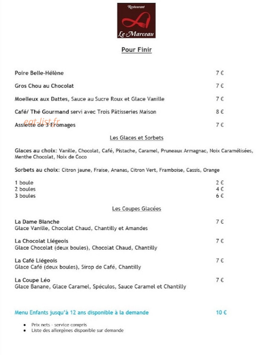 Le Marceau — carte page 2