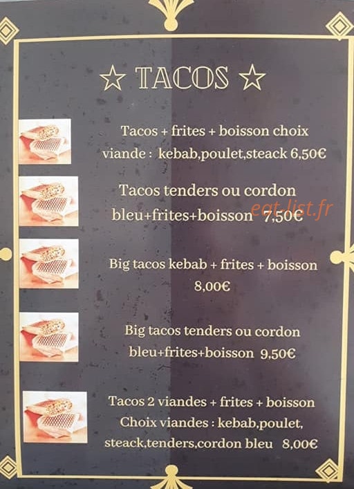 Nan grill — carte page 1