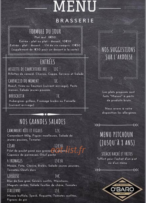 O'Baro — carte page 1