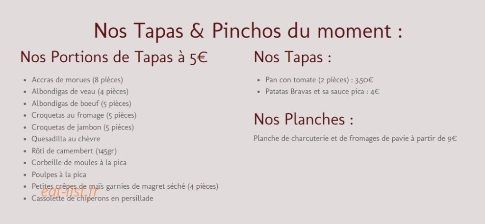 Pica Pica — carte page 2