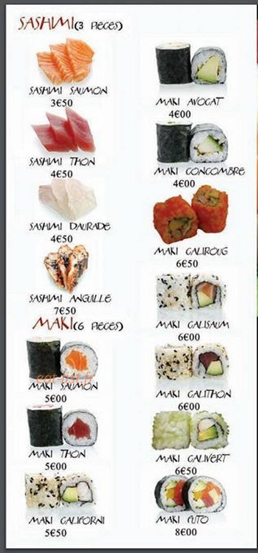 Sushi Dynastie — carte page 5