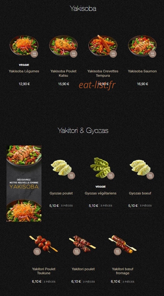 Sushi Shop — carte page 22