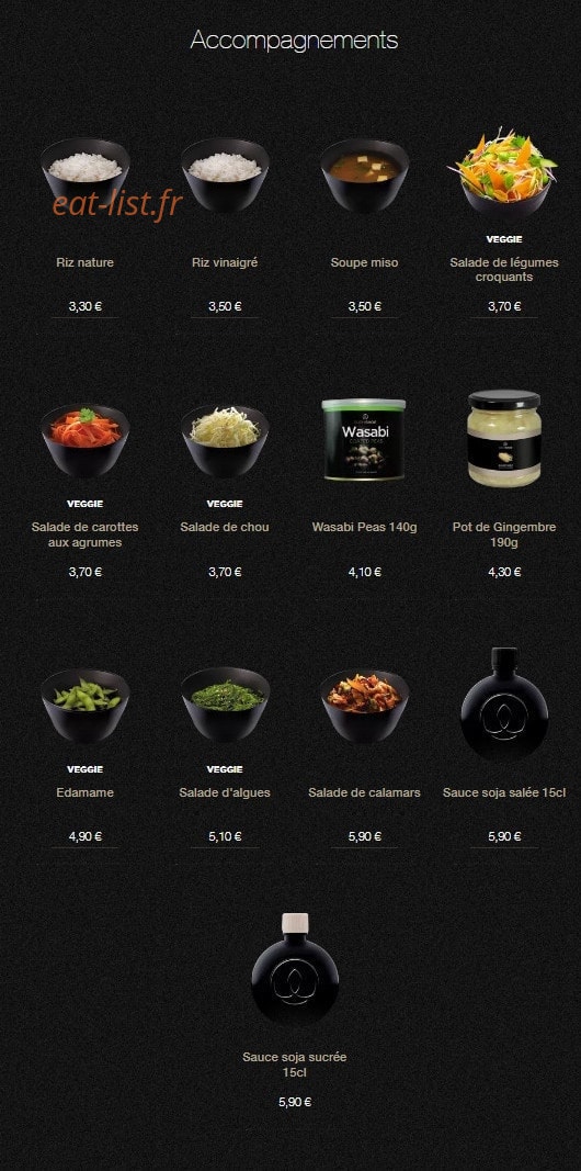 Sushi Shop — carte page 24