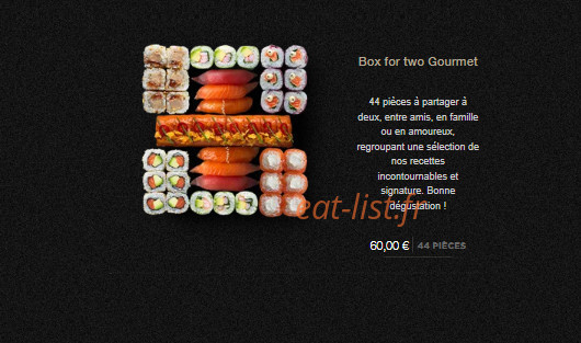 Sushi Shop — carte page 9