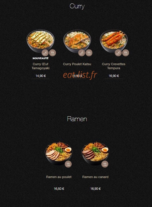 Sushi Shop — carte page 21