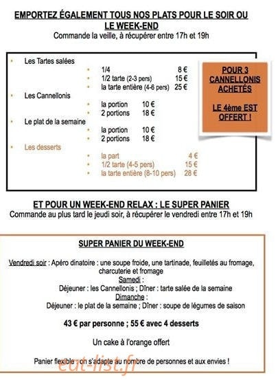 Thé Comédie — carte page 2