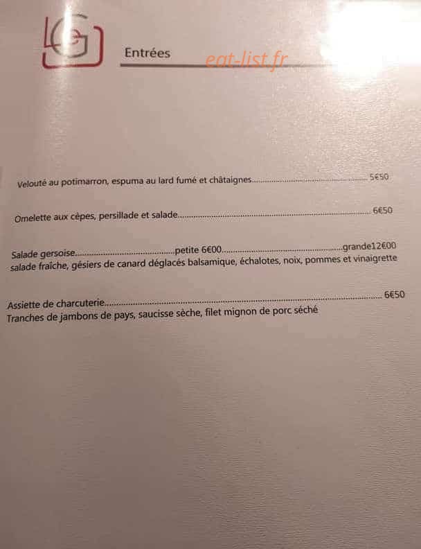 Le gambetta — carte page 1