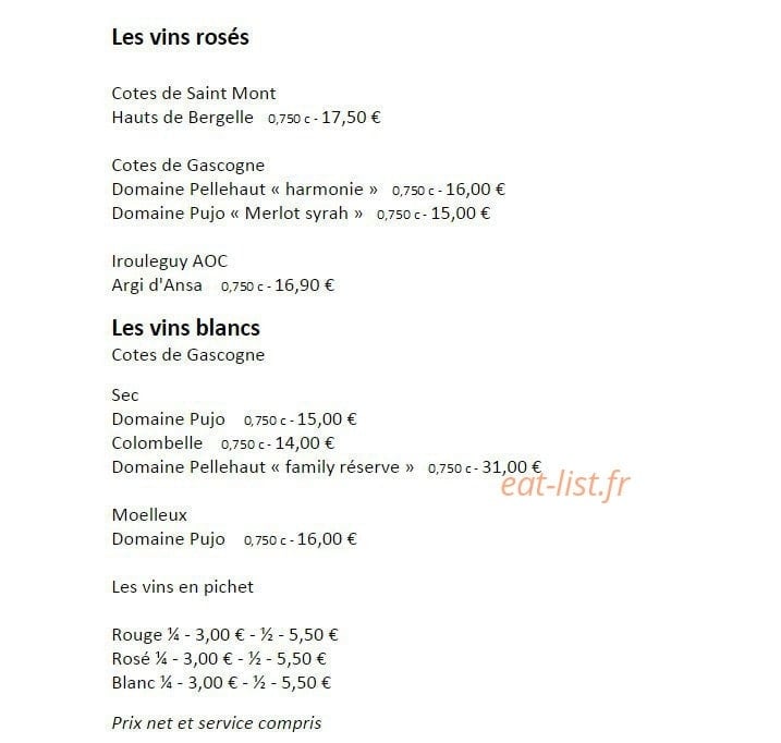 Le Sarment — carte page 7