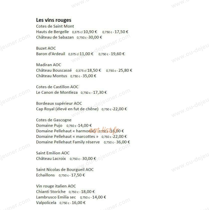 Le Sarment — carte page 6