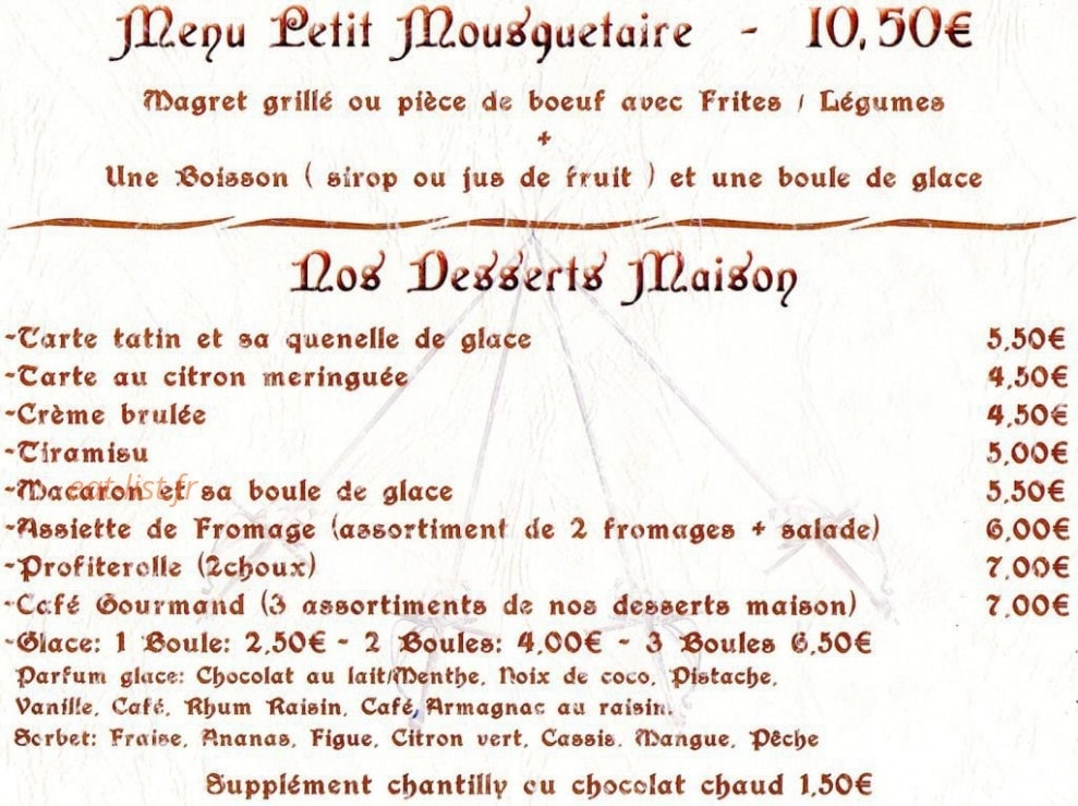 Les Quatre Mousquetaires — carte page 9