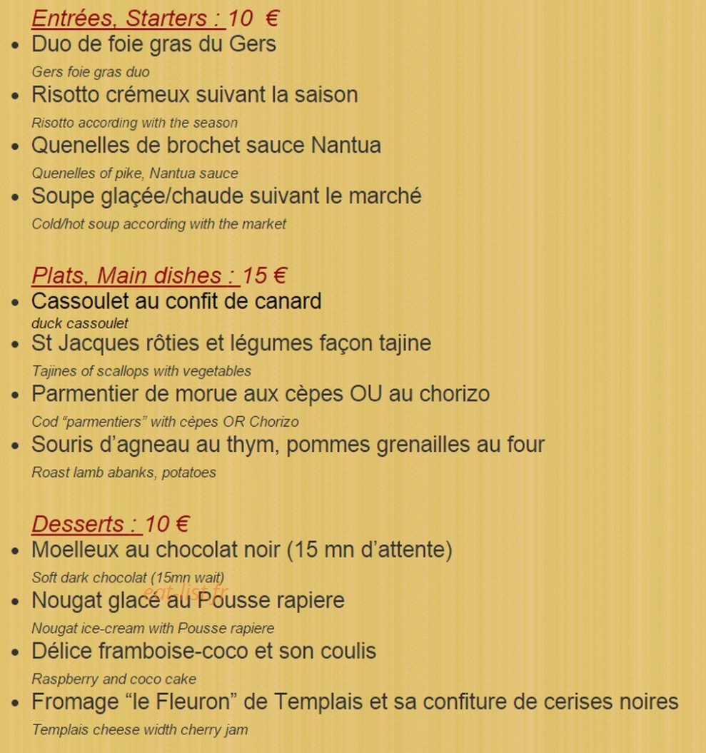 Les trois lys — carte page 1
