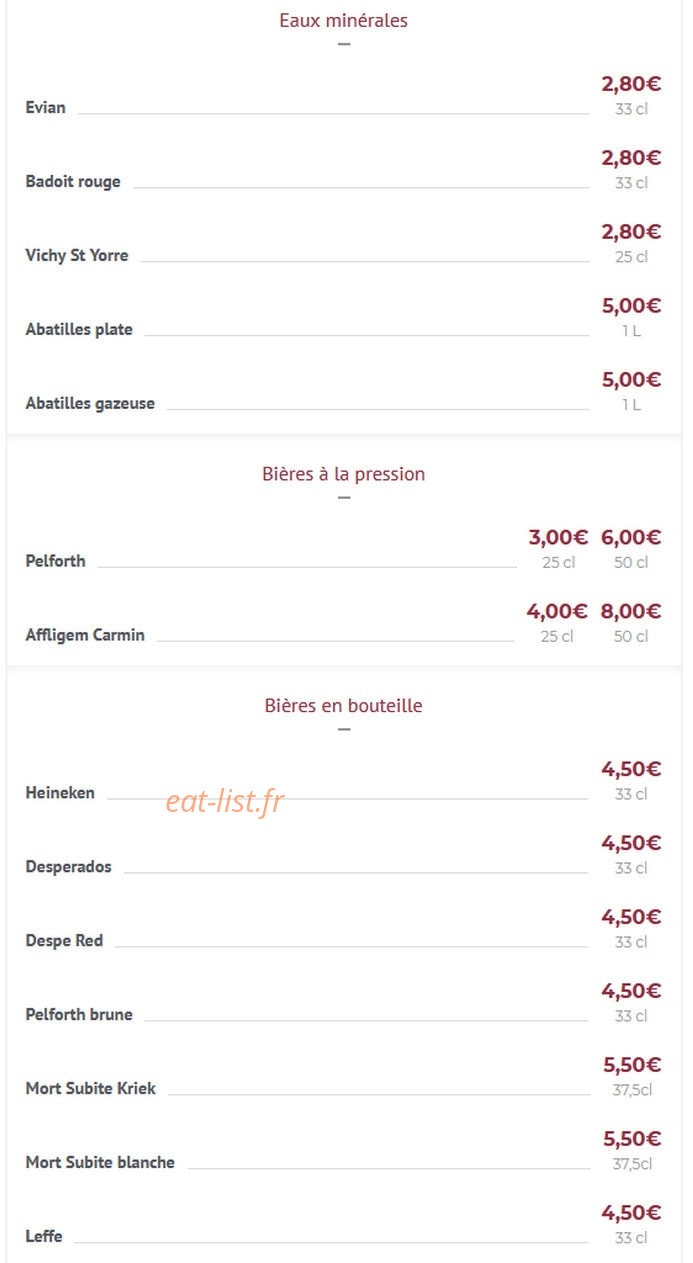 Restaurant Da Fulvio — carte page 5