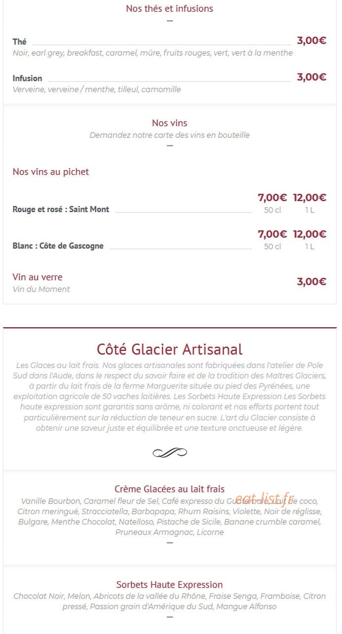 Restaurant Da Fulvio — carte page 8