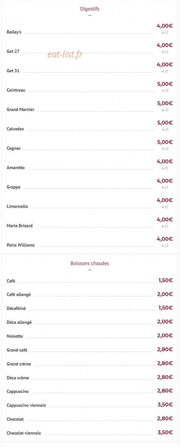 Restaurant Da Fulvio — carte page 7