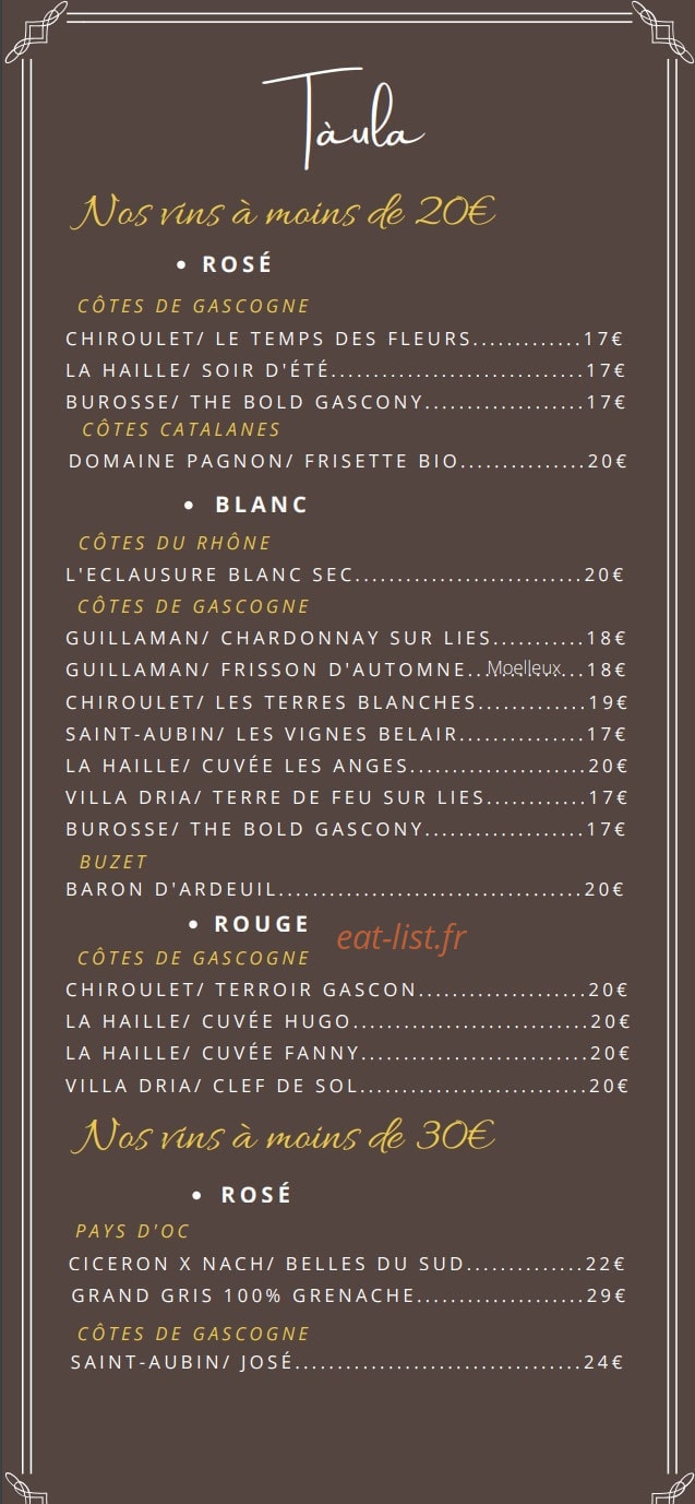 Tàula — carte page 7