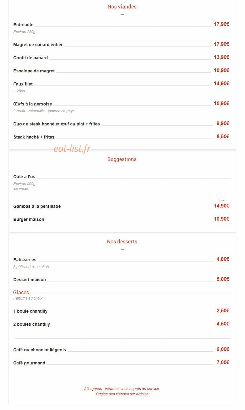 Café du Commerce — carte page 2